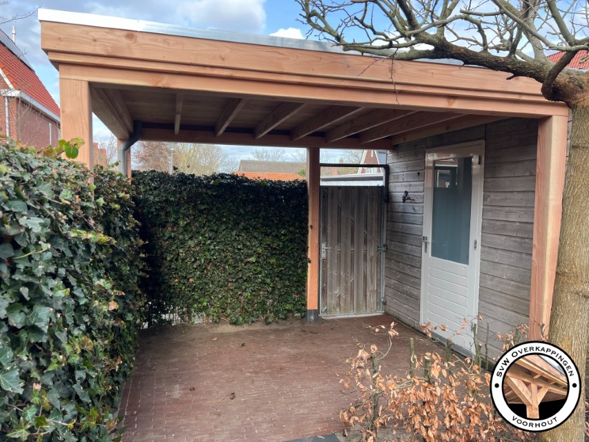 Houten overkapping Voorhout